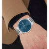 Hugo Boss Tyler 1514106 – Montre Homme Quartz Acier Argenté & Cadran Bleu 43 mm
