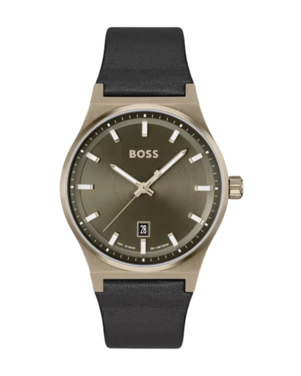La montre GUESS GW0668L2 pour femme, issue de la collection Mod ID, combine élégance contemporaine et fonctionnalité raffinée. - 2025-06-26T033917.095 Hugo Boss Candor 1514080 – Montre Homme Quartz 41 mm Cadran Vert & Bracelet Cuir Noir