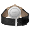 Hugo Boss Candor 1514080 – Montre Homme Quartz 41 mm Cadran Vert & Bracelet Cuir Noir