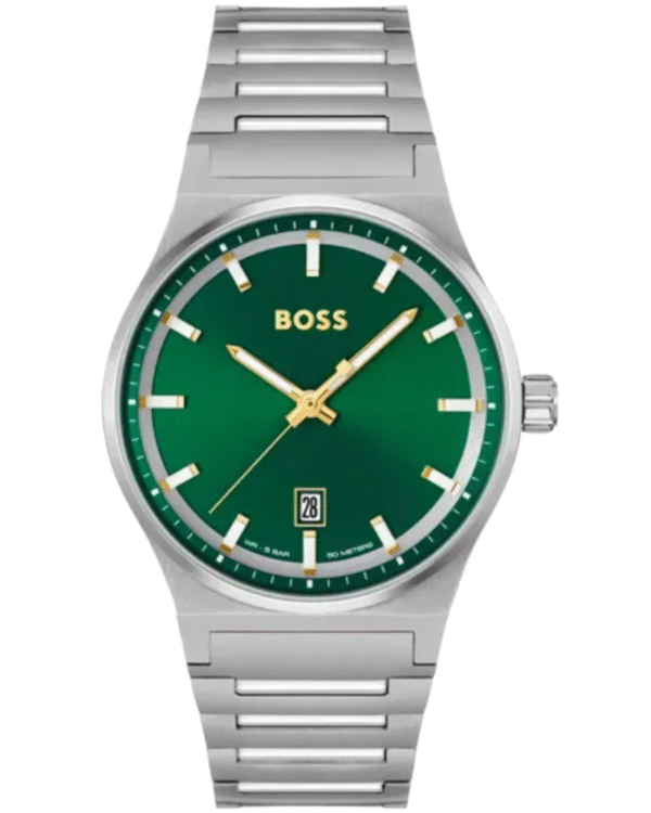 La montre GUESS GW0668L2 pour femme, issue de la collection Mod ID, combine élégance contemporaine et fonctionnalité raffinée. - 2025-06-26T044452.221 Boss Candor 1514079 – Montre Homme Acier 41 mm Vert Quartz