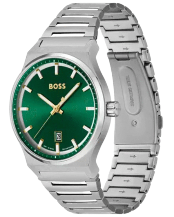 La montre GUESS GW0668L2 pour femme, issue de la collection Mod ID, combine élégance contemporaine et fonctionnalité raffinée. - 2025-06-26T044839.104 Boss Candor 1514079 – Montre Homme Acier 41 mm Vert Quartz