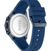 HUGO BOSS Runner 1514142 – Chronographe 43–44 mm, Silicone & Acier Bleu