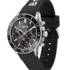Montre Homme BOSS Runner Chronographe 43 mm - Cadran Noir & Bracelet Silicone Noir