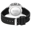 Montre Homme BOSS Runner Chronographe 43 mm - Cadran Noir & Bracelet Silicone Noir