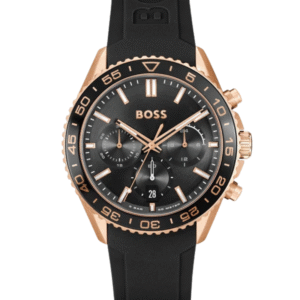 Montre Homme Hugo Boss Runner 1514168 – Cadran & Bracelet Noir 43 mm