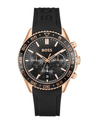 Montre Homme Hugo Boss Runner 1514168 – Cadran & Bracelet Noir 43 mm