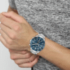 ontre Homme Hugo Boss Runner 1514143 – Chronographe 43 mm Cadran Bleu & Bracelet Acier