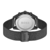 Montre homme Hugo Boss Skytraveller 1514150 – Chronographe noir 44 mm, bracelet acier PVD noir