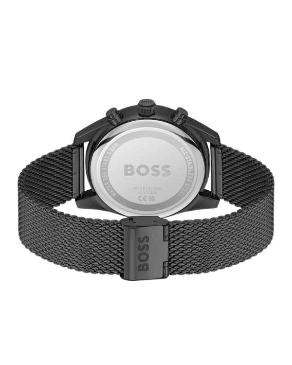 La montre GUESS GW0668L2 pour femme, issue de la collection Mod ID, combine élégance contemporaine et fonctionnalité raffinée. - 2025-06-28T180201.250 Montre homme Hugo Boss Skytraveller 1514150 – Chronographe noir 44 mm, bracelet acier PVD noir