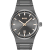 Boss Candor 1514078 – Montre Sport Luxe Homme 41 mm Acier Gris Quartz Date