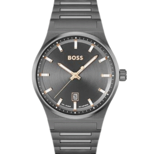 Boss Candor 1514078 – Montre Sport Luxe Homme 41 mm Acier Gris Quartz Date