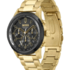 Montre Hugo Boss Solgrade 1514033 – Chronographe solaire 44 mm, acier doré & cadran noir