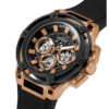 Montre Homme Guess Matrix GW0423G5 – Multifonction Quartz – Cadran Noir & Bracelet Silicone Noir 46 mm