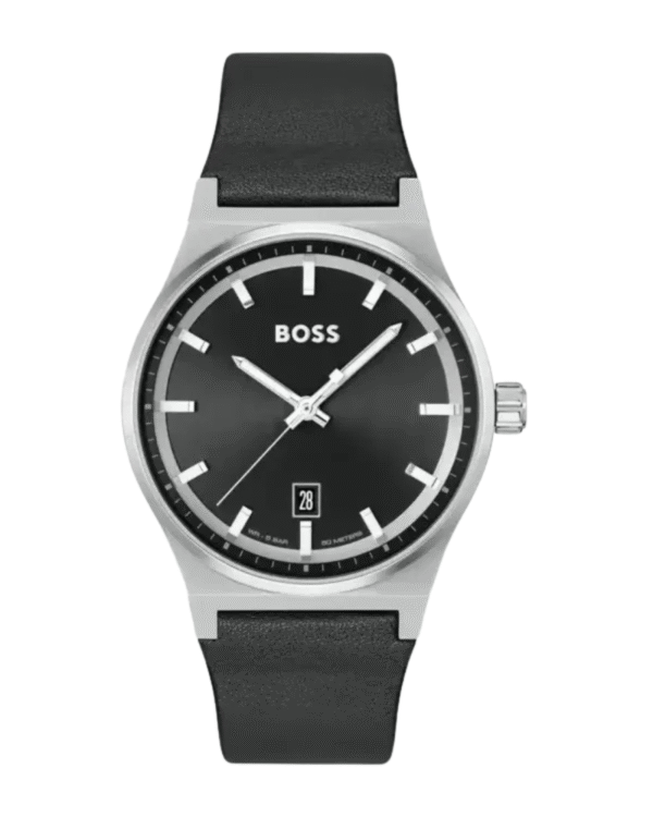La montre GUESS GW0668L2 pour femme, issue de la collection Mod ID, combine élégance contemporaine et fonctionnalité raffinée. - 2025-07-02T085653.834 Boss Men's Candor 1514075 | Montre Homme Cadran Noir & Bracelet Cuir – Hugo Boss
