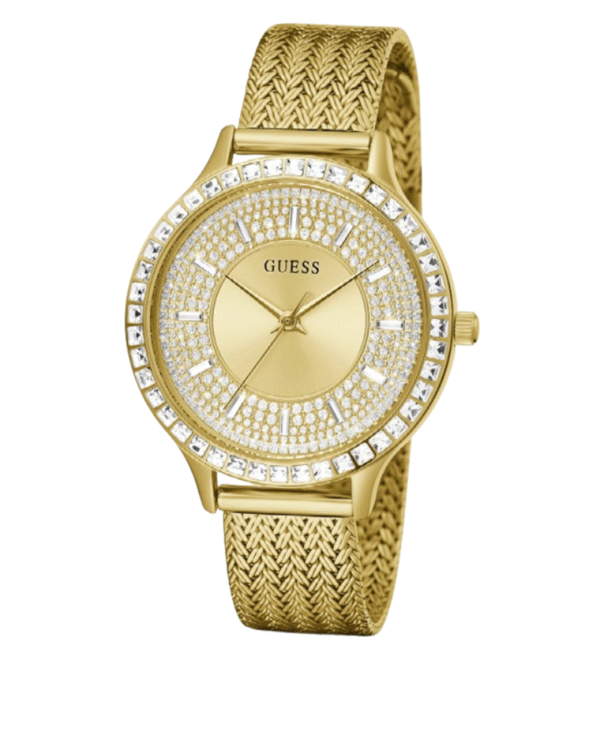 Guess Soirée GW0402L2 – Montre Femme Acier Doré Milanais
