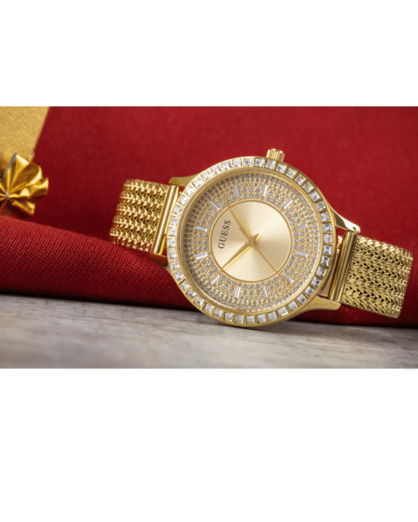 Guess Soirée GW0402L2 – Montre Femme Acier Doré Milanais