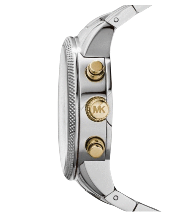 La montre GUESS GW0668L2 pour femme, issue de la collection Mod ID, combine élégance contemporaine et fonctionnalité raffinée. - 2025-07-06T180718.745 Montre Michael Kors Femme MK5057 – Chronographe Bicolore en Acier Inoxydable avec Cadran en Nacre