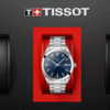 Tissot Gentleman T127.410.11.041.00 – Montre Homme 40 mm Acier & Cadran Bleu