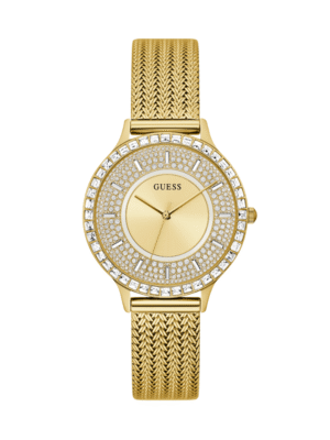 Guess Soirée GW0402L2 – Montre Femme Acier Doré Milanais