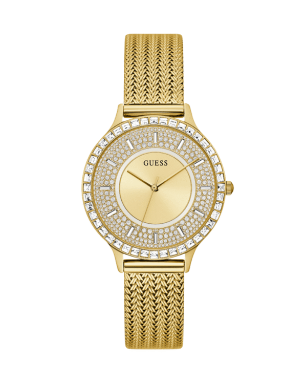 Guess Soirée GW0402L2 – Montre Femme Acier Doré Milanais
