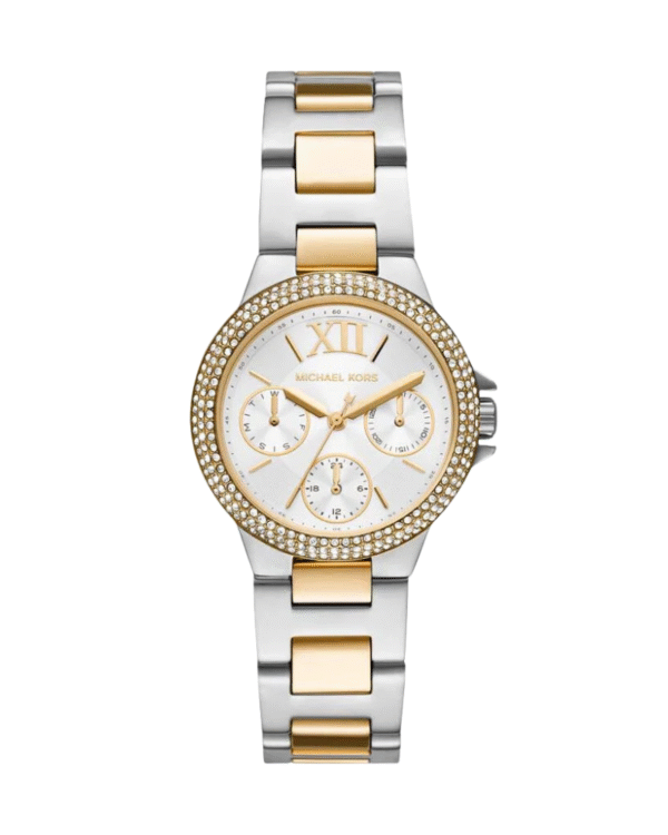 La montre GUESS GW0668L2 pour femme, issue de la collection Mod ID, combine élégance contemporaine et fonctionnalité raffinée. - 2025-07-11T093418.984 Montre Michael Kors Camille Blanc MK6982