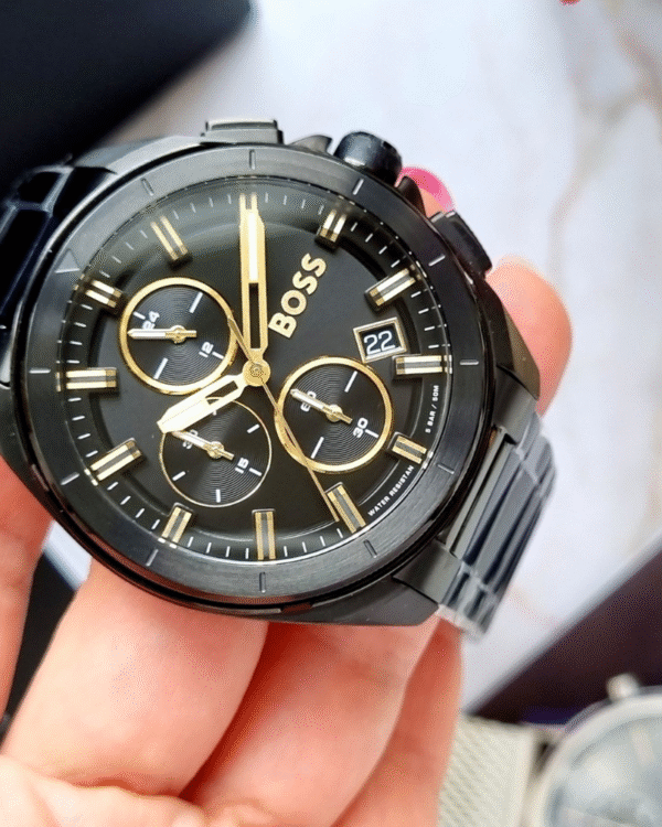 Hugo Boss Black Steel Chrono Watch  1513950